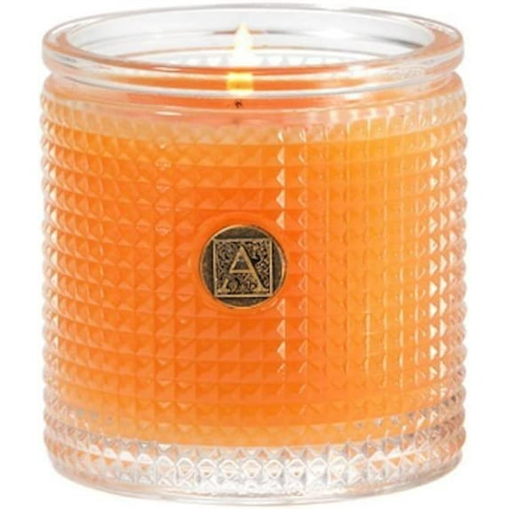 VALENCIA ORANGE Aromatique Textured Glass Scented Jar Candle