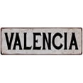 thumbnail image 1 of VALENCIA Vintage Look Rustic Chic Metal Sign 8x24 108240036894, 1 of 1