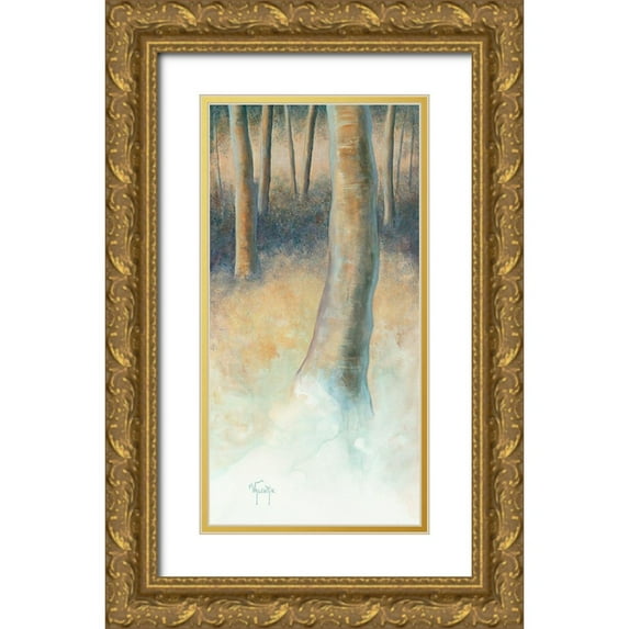 VALENTIN 9x14 Gold Ornate Wood Framed with Double Matting Museum Art Print Titled - Une vie a neuf