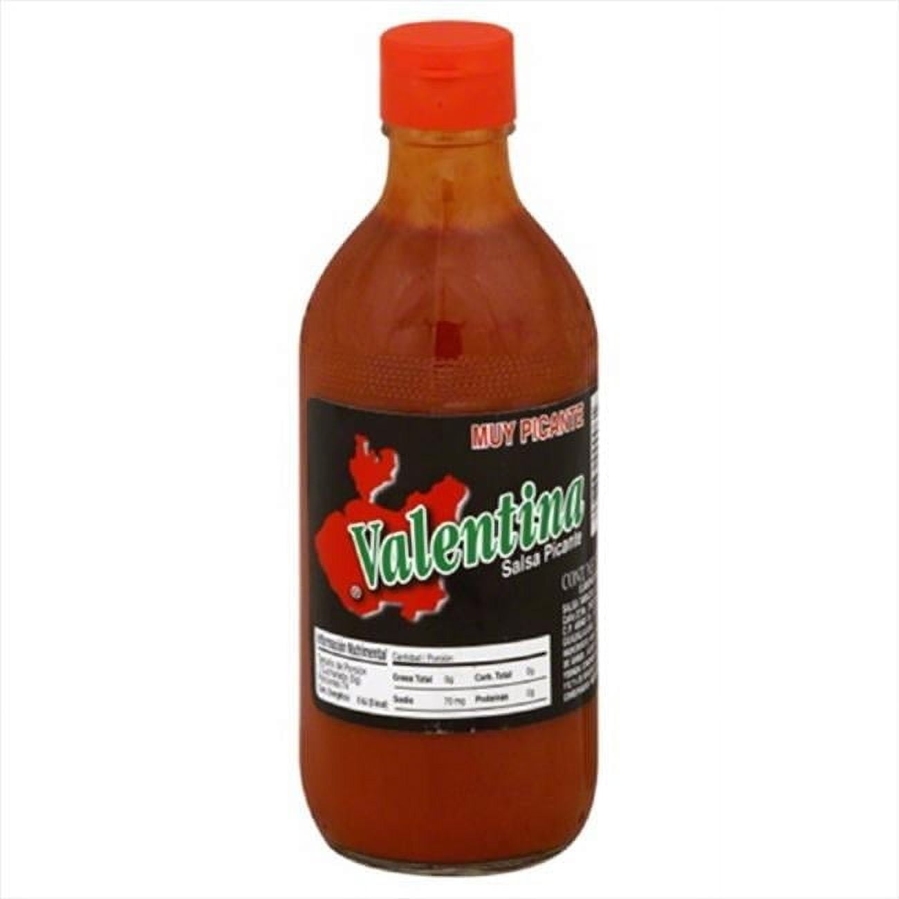 (Pack Of 12) Valentina Sauce Black Hot 12.5 Oz
