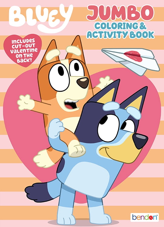 VALENTINE BLUEY JUMBO COLORING BOOK - Walmart.com