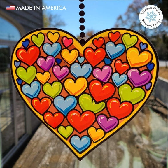 VALENTINE CANDYLAND BUBBLEGUM HANGING HEARTS (SET OF 12)