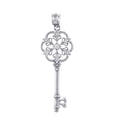 thumbnail image 1 of VALENTINES SPECIAL HEART DIAMONDS - WHITE GOLD KEY PENDANT WITH DIAMOND - 14K, 1 of 1