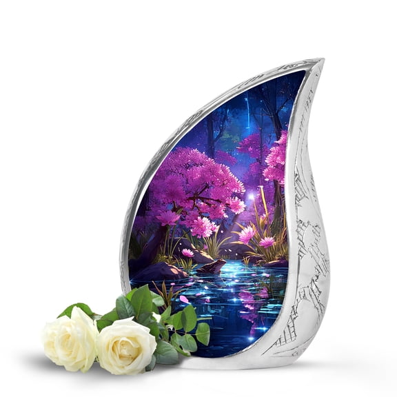 VALERASH Frog Small Urns for Human Ashes Keepsake - Mini Black Teardrop Urn for Funeral Flower Cremation Urn for Ashes for Women & Man- 3 Inch