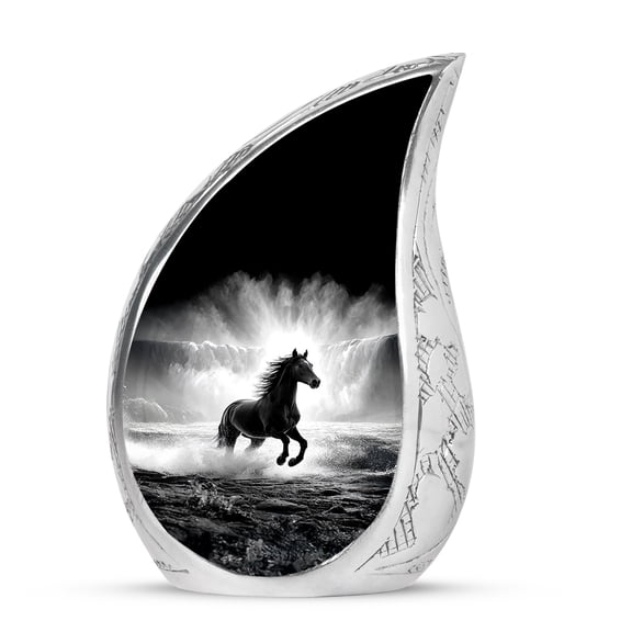 VALERASH Horse Urns for Adult Male - 3 Inch Small Urn for Ashes for Women & Man Keepsake Cremation Urns for Human Ashes- 3 Inch