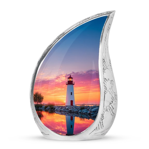 VALERASH Lighthouse Keepsake Urn - Ocean Cremation Urns for Adult Ashes Women Keepsake Memorial Urn for Ashes for Women- 3 Inch