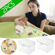 VALESSL Card Storage Box Can Be Stacked With Business Card Organization Storage Box Multifunctional Small Item Storage Box