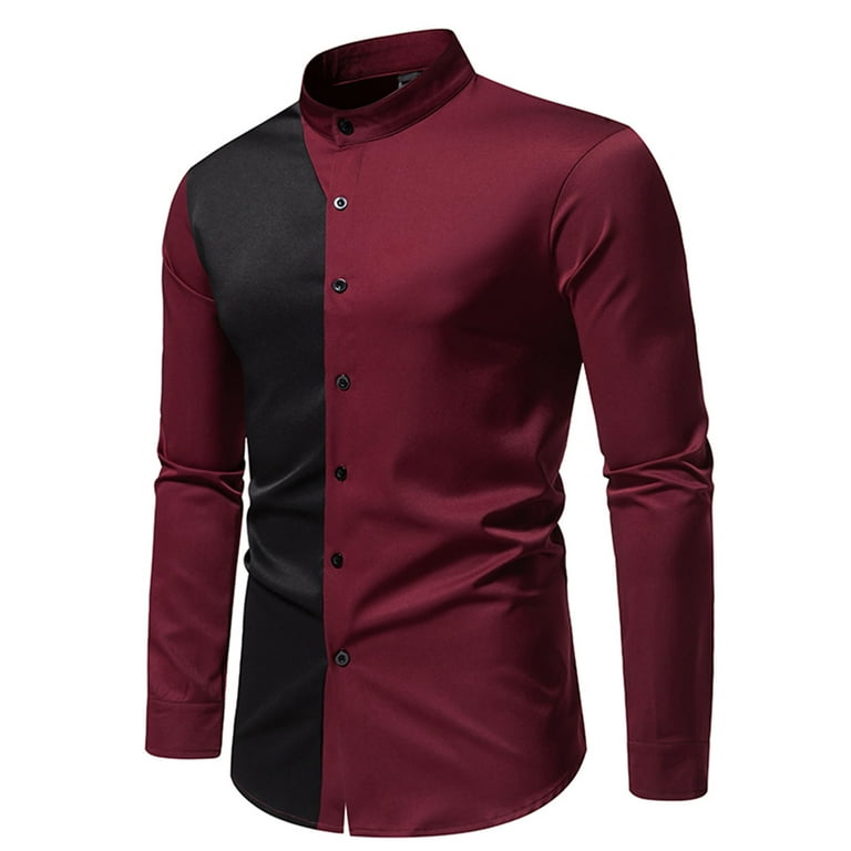 Elegant Color Block Patchwork Turndown Collar Blouses(4 Colors) Elegant Color Block Patchwork Turndown Collar Blouses(4 Colors)