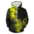 thumbnail image 1 of VALMASS Men's Casual Hoodie Fashion 3D Print Long Sleeve Sweatshirt Crewneck Drawstring Hooded Pullover Streetwear (XL, Yellow), 1 of 4