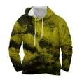 thumbnail image 1 of VALMASS Plus Size Tie Dye Sweatshirts for Men Loose Casual Long Sleeve Hooded Tops Cozy Jogging Pullover Hoodies (L, Yellow), 1 of 4