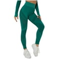 thumbnail image 1 of VALMASS Women's High Waisted Stretch Leggings Butt Lifting Workout Skinny Pants Casual Gym Yoga Leggings (XS, Green), 1 of 5