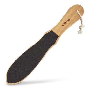 VALNEO Foot Scrubber Pedicure File Dead Skin Remover for Feet Rubber Wood