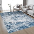 thumbnail image 1 of VALOMENE 7'x 10' Abstract Area Rugs Low Pile for Living Room Bedroom Dining Room Office Farmhouse Distressed Machine Washable Non-slip , Grey, 1 of 6