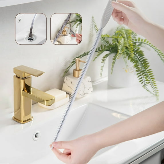 VALSEEL 2 In 1 Sewer Unclogging Strips, Blockage Cleaning Tool for Clogged Drains, Sinks, Kitchens, Bathtubs, Toilets and Bathtubs Cleaning Supplies