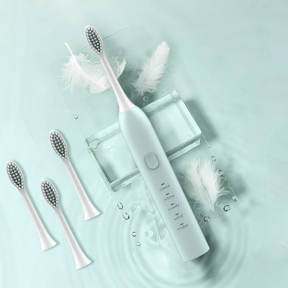 VALSEEL 32000 Times/min High Frequency Electric Toothbrush 3 Brush Heads Adults and Children 6 Modes Electric Toothbrush, Electric Toothbrush for Adults