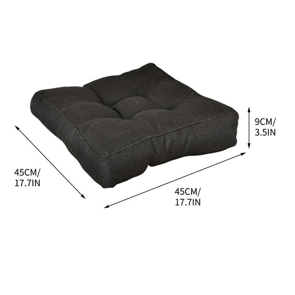 VALSEEL 45cm Three-dimensional Thickened Imitation Linen Seat Cushion Compressed Delivery Floor Mat Candy Color Mat