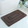 thumbnail image 1 of VALSEEL Bathroom Rugs,24 Inch X 16 Inch,Soft and Absorbent Microfiber Bath Rugs,Non-Slip Hairy Bath Carpet, Machine Wash Dry Bath Mats for Bathroom Floor,Tub and Shoer, Door Mat, 1 of 3
