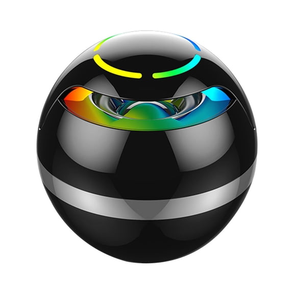 VALSEEL Bluetooth Speaker Outdoor,Ball Bluetooth Speaker Mini Portable Outdoor Household Bluetooth Plug-In Card FM Hands-Free Call Function with Colorful Breathing Lamp