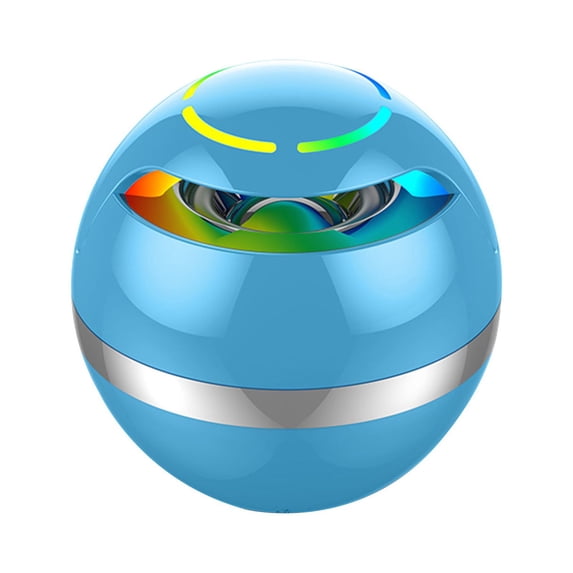 VALSEEL Bluetooth Speaker Outdoor,Ball Bluetooth Speaker Mini Portable Outdoor Household Bluetooth Plug-In Card FM Hands-Free Call Function with Colorful Breathing Lamp