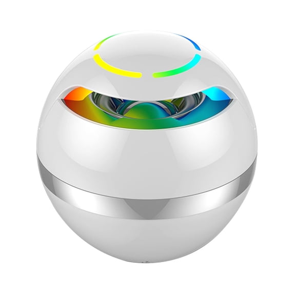 VALSEEL Bluetooth Speaker Outdoor,Ball Bluetooth Speaker Mini Portable Outdoor Household Bluetooth Plug-In Card FM Hands-Free Call Function with Colorful Breathing Lamp