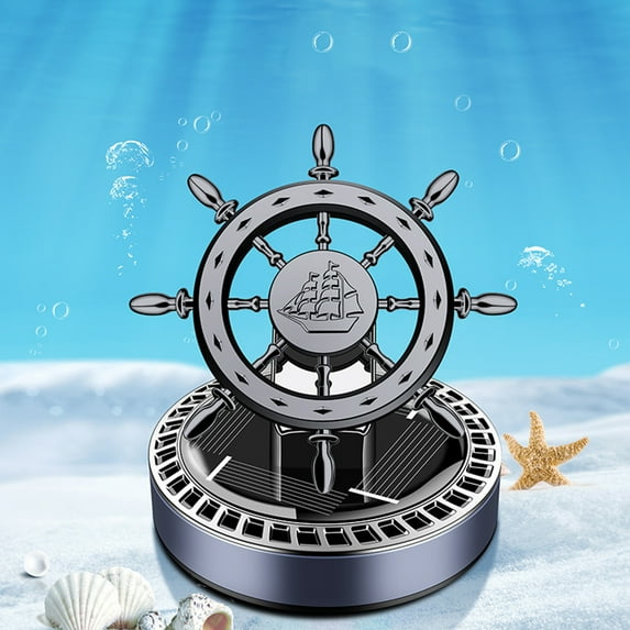 VALSEEL Car Perfume Car Solar Energy Aromatherapy Rotating Ornaments Car Long-lasting Odor Elimination Car Interior Decorations (50ml)