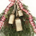 thumbnail image 1 of VALSEEL Christmas Decorations Set of 3 Christmas Bell Brass Cow Shabby Style Rustic Metal Hanging Giant Cow Bells Decor Christmas Gifts, 1 of 8