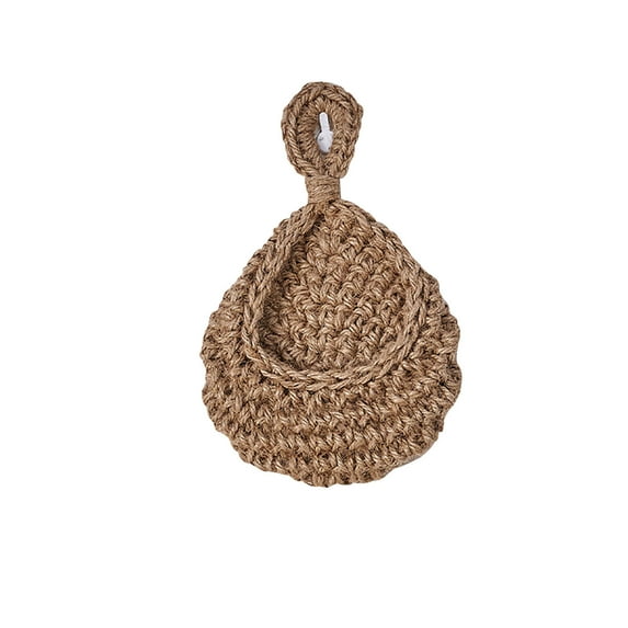 VALSEEL Christmas Ornaments Clearance Sale Wall Vegetable Storage Fruit Basket Birdhouse Wall Hanging Teardrop Mesh Pocket Hand-Woven Wall Hanging