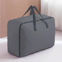 VALSEEL Clothing Storage Bags with Handle and Zipper, Travel Moving Bags for Small Clothes Throw Pillows Quilts, Oxford Fabric