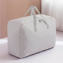 VALSEEL Clearance Clothing Storage Bags With Handle And Zipper, Travel Moving Bags For Small Clothes Throw Pillows Quilts, Oxford Fabric