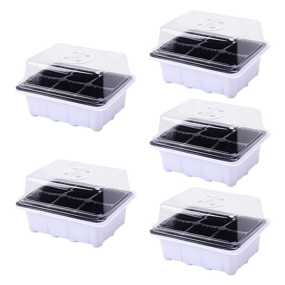 VALSEEL Clearance Indoor Propagation Box Greenhouse Propagation Set Tray With Lid And Ventilation
