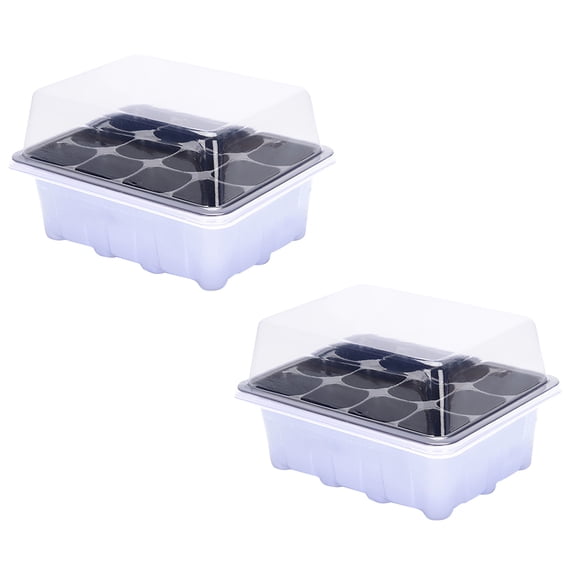 VALSEEL Clearance Indoor Propagation Box Mini Greenhouse Propagation Set Tray With Lid 1/2/5PCS