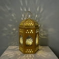thumbnail image 1 of VALSEEL Clearance Mini Lantern With LED Ramadan Lantern Decoration Mini Lantern Decor With Candles Hanging Lanterns For Ramadan Decor Christmas Wedding Table Centerpiece Decor, 1 of 6