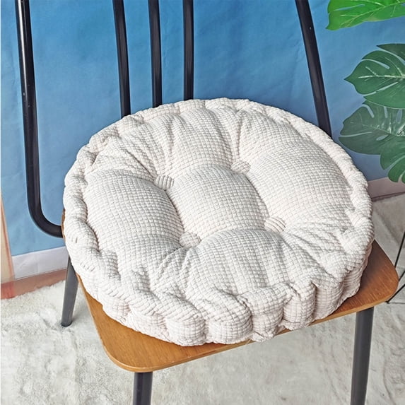 VALSEEL Clearance Seat Cushion Corn Kernel Cushion Thickened Hand Made Cushion Tatami Cushion Corduroy Chair