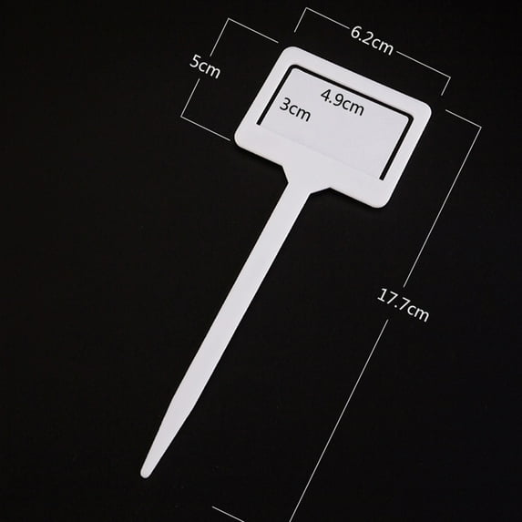 VALSEEL Clearance T-Type Plant Labels Plastic Plant Tags Nursery Garden Labels