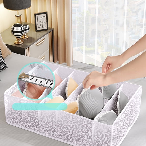 VALSEEL Clearance Wardrobe Clothes Organizer, Compartment Clothes Organizer With Support, Foldable Washable Laundry Drawer Organizer With Handle