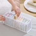 thumbnail image 1 of VALSEEL Clearance Wardrobe Clothes Organizer, Compartment Clothes Organizer With Support, Foldable Washable Laundry Drawer Organizer With Handle, 1 of 8