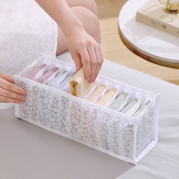 VALSEEL Clearance Wardrobe Clothes Organizer, Compartment Clothes Organizer With Support, Foldable Washable Laundry Drawer Organizer With Handle