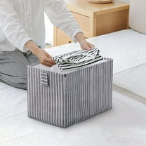 VALSEEL Clothes Storage Foldable Storage Basket Bins for Organizing Fabric Storage Cubes Organizer Rectangular Storage Bins