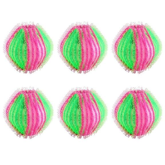 VALSEEL Dryer Balls 6pc Hair Lint Fluff Grabbing Laundry For Washing Machine Wash Ball Cleaning Laundry Supplies Cleaning Supplies
