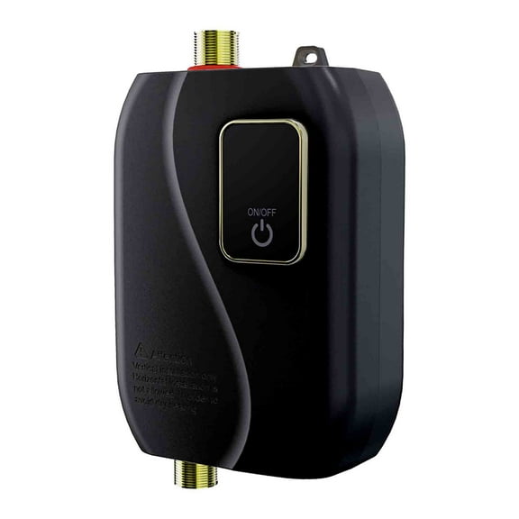 VALSEEL Electric Water Heater-110V Small Instant Hot Water Heater,Under Sink Plug In Tankless Water Heater On Demand With LCD Digital Display For Kitchen Sink Faucet Tools