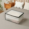 thumbnail image 1 of VALSEEL Folding Plastic Storage Box For Storage Under The Bed Odorless Material Moistureproof Trash Can Suitable For Pillows Coats Blankets White Translucent, 1 of 7