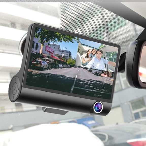 VALSEEL Full HD 1080P Car DVR Driving Recorder 3 Lens 170 Degree Rear View Parking Surveillance Camera Automatic Video Motion Detection Dash Cam