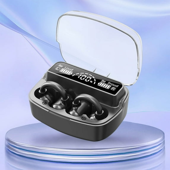 VALSEEL Headphones Wireless Bluetooth, Wireless Bluetooth Earphones 5.3 Earclip Type Non In Ear Wireless Bluetooth Sports Earphones with Extra Long Battery Life Earphones