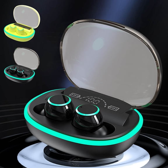 VALSEEL Headphones Wireless Bluetooth, New In Ear Bluetooth Earphones Dual Mode 5.3Version Private Model Earphones Ultra Long Battery Life Digital Display Music Bluetooth Earphones