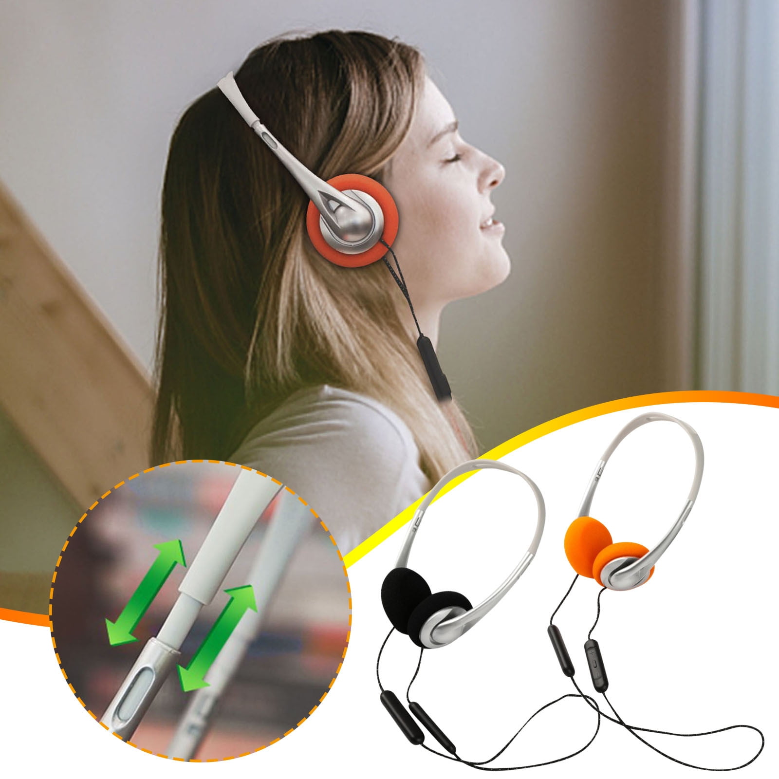 VALSEEL Headphones Wireless Bluetooth Open Bluetooth Headworn Retro Earphones Wireless Japanese