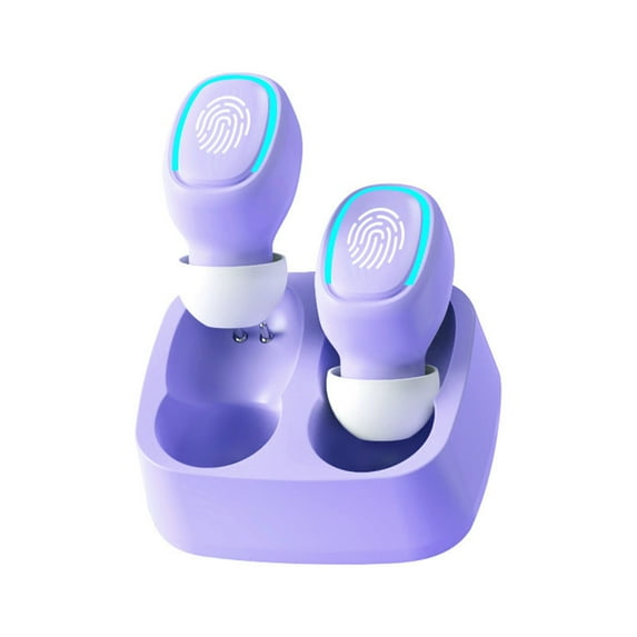VALSEEL Headphones Wireless Bluetooth, Touchs Wireless Bluetooth Headset Macaron Color Mini Invisible Binaural In-ear In-bud Bluetooth Headset
