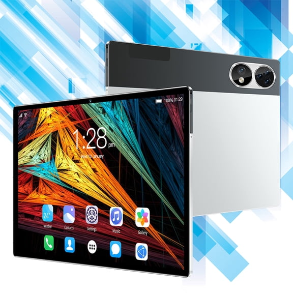 VALSEEL High Configuration 4+64G All Netcom 10.1 Inch Android Tablet Computer 10 Core High Definition 5G WiFi Bluetooth Voice Call Game Office Tablet on Clearance