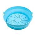 thumbnail image 1 of VALSEEL Home & Kitchen Fryer Silicone Pot Round Liners Reusable Fryer Basket Liners Accessories - Replacement Of Parchment Liners -[8.2inch], 1 of 2