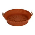 thumbnail image 1 of VALSEEL Home & Kitchen Reusable-Fryer Silicone Baking Pan-Fryer Silicone Pad-Fryer Lined 8.5 Inch, 1 of 2