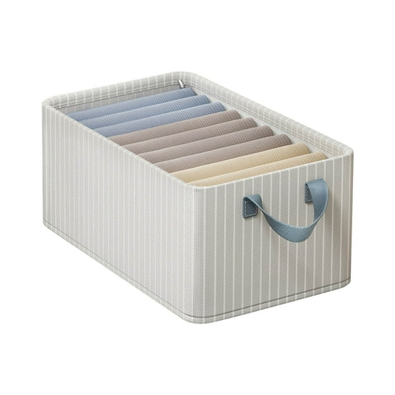 VALSEEL Home Storage ClearanceOxford Cloth Storage Box Pants Clothing Organization Storage Box Home Bedroom Storage Box Steel Frame Model Storage Basket